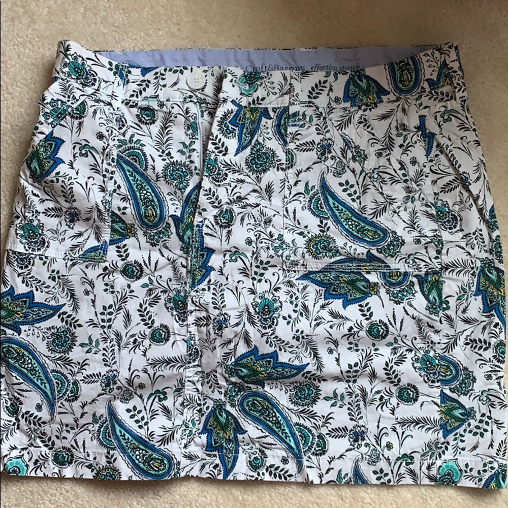Patterned skort